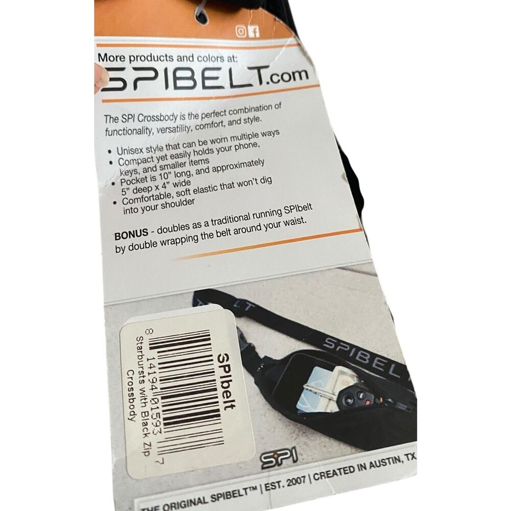 Spibelt Small Spi Lightweight Zip Pouch Belt Bag Running Tie Dye Fanny Pack - Picture 6 of 6